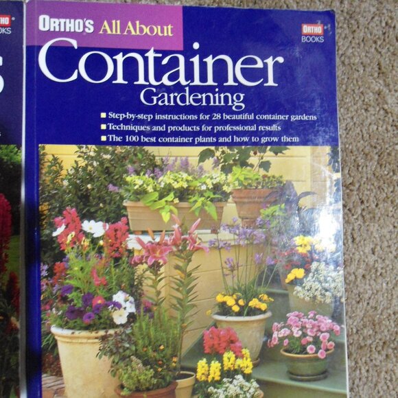 Three Ortho Gardening Books Container Perennials Vegetables - Picture 3 of 5